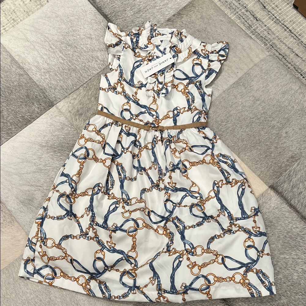 Janie and Jack Nautical Chain Print Dress